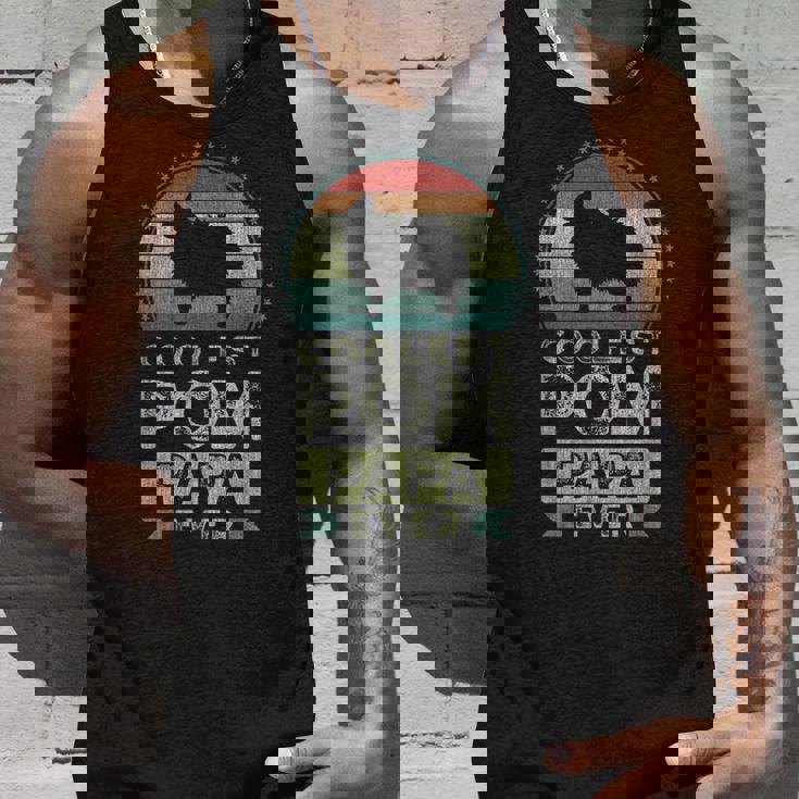 クールなポメラニアン・パパ、父の日 タンクトップ 彼への贈り物