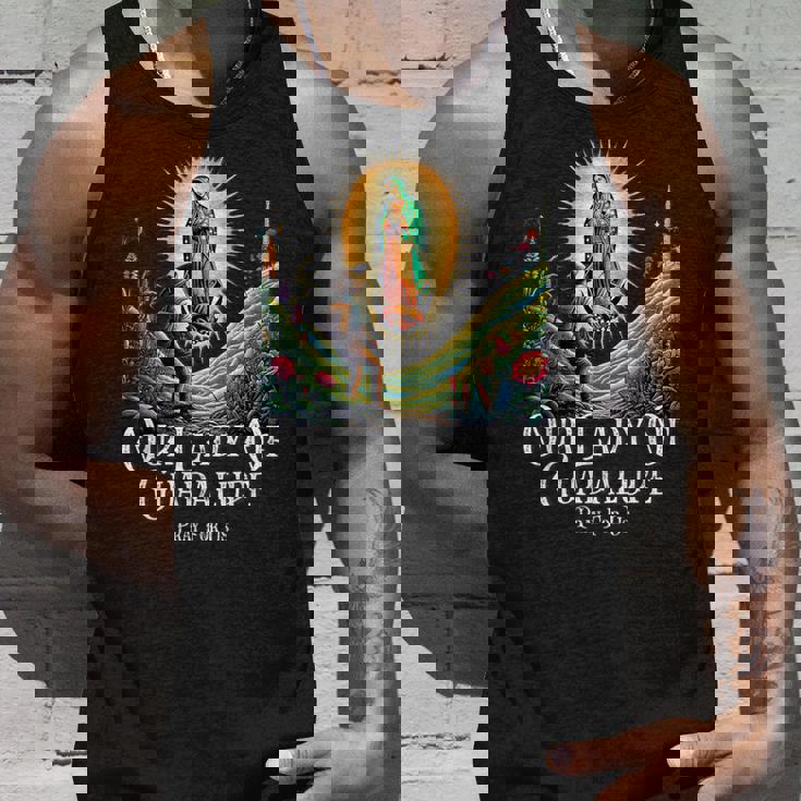 グアダルーペの聖母マリアカトリック タンクトップ 彼への贈り物