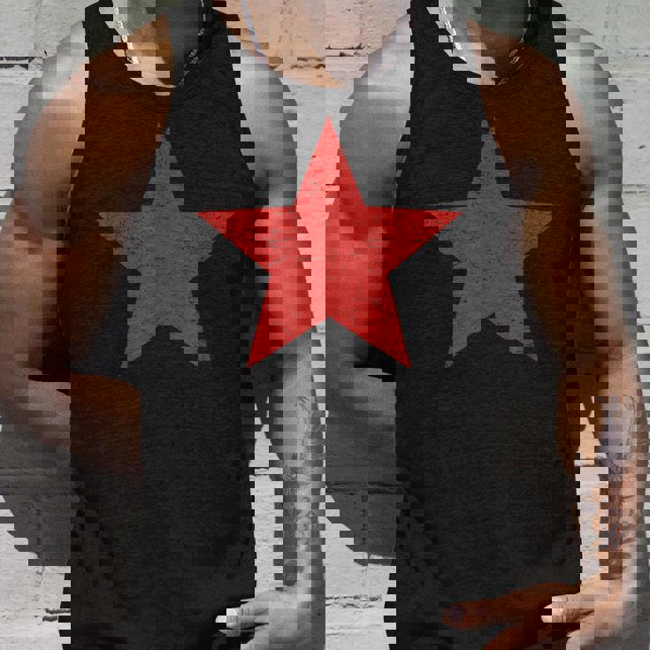 グランジ オルタナティブ アンティーク調 レッドスター 90年代ロックバンド音楽 タンクトップ 彼への贈り物