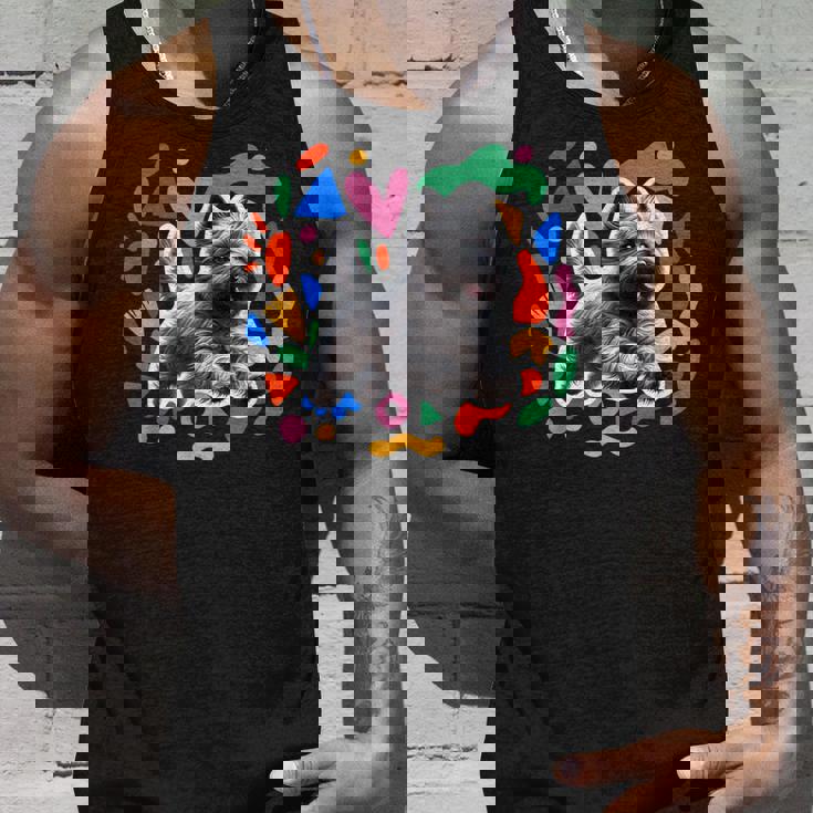 ケアンテリア カラフルなデザインの犬 タンクトップ 彼への贈り物