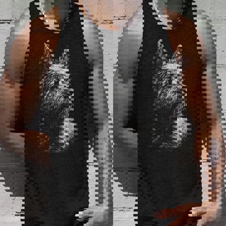 ケアンテリア 犬モチーフ ペットアート ケアンテリア タンクトップ 彼への贈り物