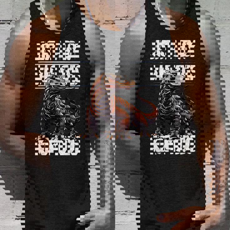 コモドドラゴンを愛するただの少年 男の子 キッズ タンクトップ 彼への贈り物