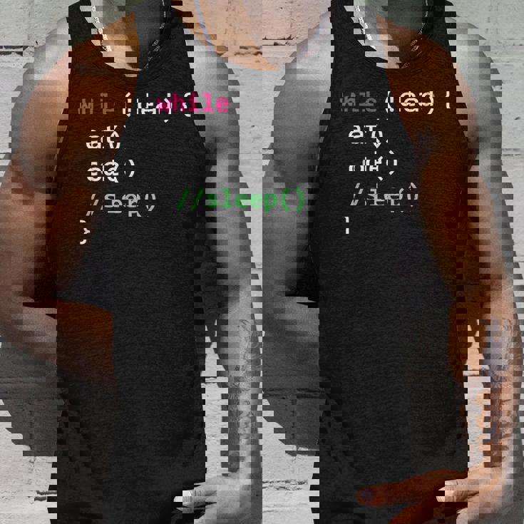 コンピュータサイエンスのpythonプログラマはコードの睡眠を食べます タンクトップ 彼への贈り物