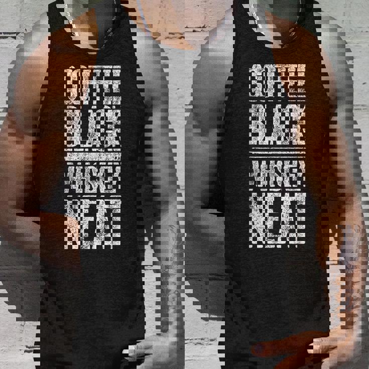 コーヒー ブラック ウイスキー きちんとしたシャツ 面白い バーボン ウイスキー スコッチ タンクトップ 彼への贈り物