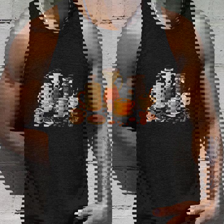 コーヒー愛好家アートギフト タンクトップ 彼への贈り物