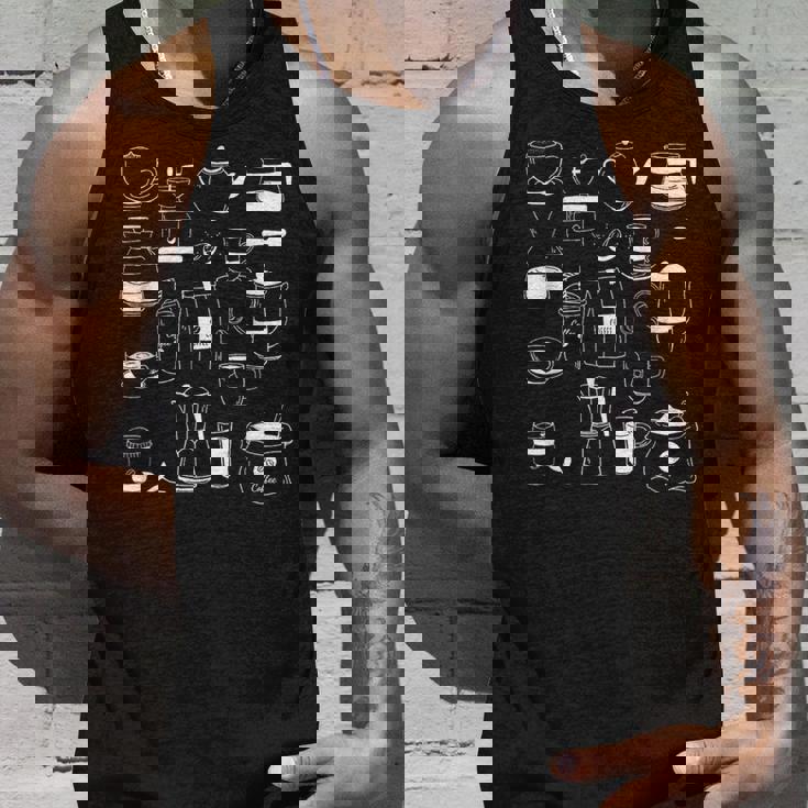 コーヒー柄 カフェイン エスプレッソ カプチーノ カフェインレス カフェ タンクトップ 彼への贈り物