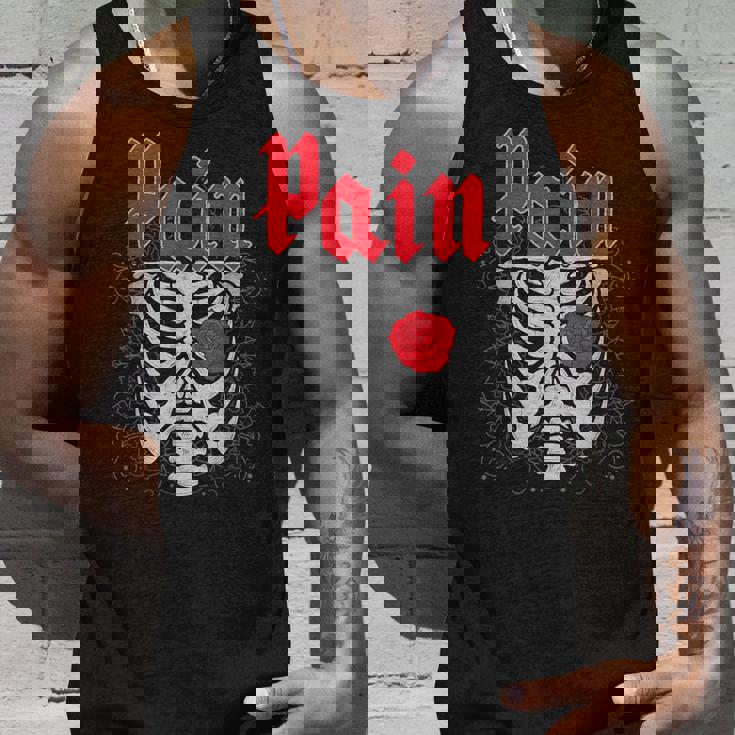 ゴシックスカルとバラ タンクトップ 彼への贈り物