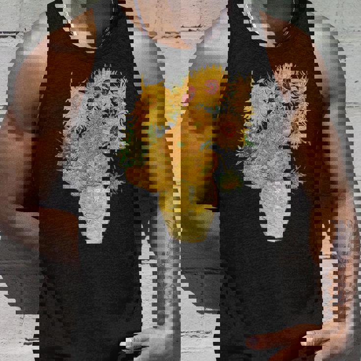 ゴッホ ひまわり 美的アート 鍬 絵画 グラフィック タンクトップ 彼への贈り物