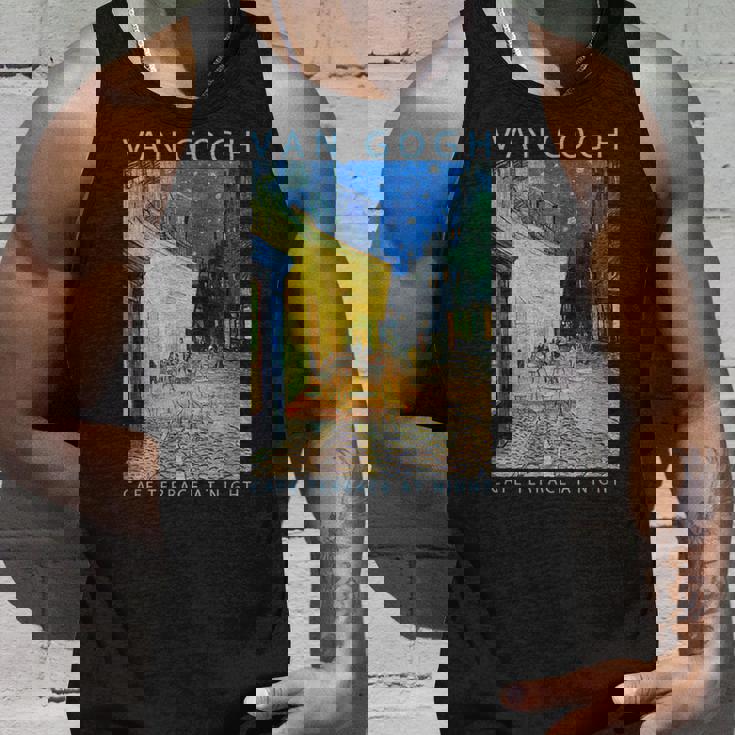 ゴッホ 面白いtシャツ アート 夜のカフェテラス 印象派 絵画 メンズ レディース 面白い 服 美術 油彩画 タンクトップ 彼への贈り物