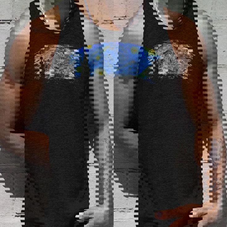 ゴッホ「星月夜」名画 タンクトップ 彼への贈り物