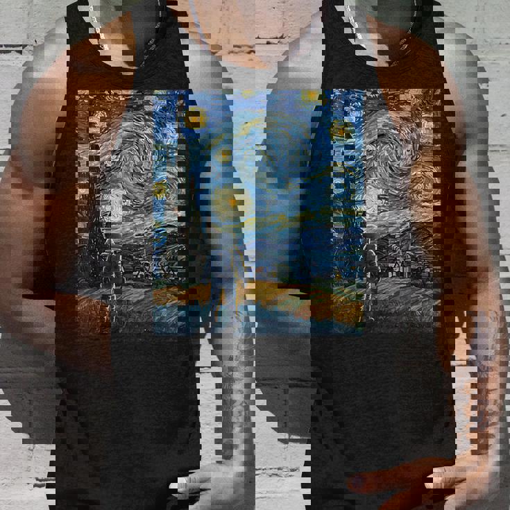 ゴッホにインスパイアされた先見の明のある宇宙飛行士未来の宇宙飛行士 タンクトップ 彼への贈り物