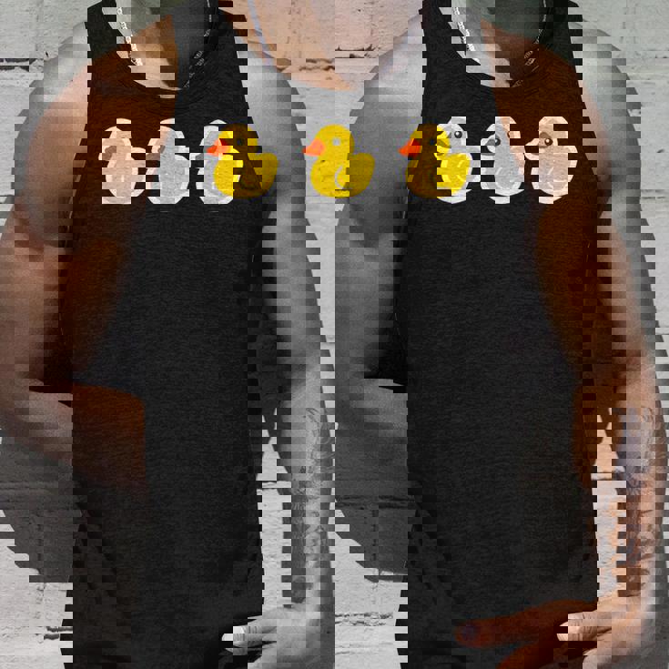 ゴムアヒル（3 スリー）黄色いアヒル お風呂のおもちゃ ラバーダック【ポップ イラスト】ゆるかわいい キャラクター タンクトップ 彼への贈り物