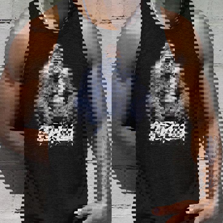 ゴリラ×シルバーバックゴリラ霊長類 タンクトップ 彼への贈り物