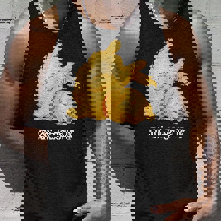 ゴールデンレトリバー ゴールデン 犬 Can't Get Up かわいい やる気スイッチ故障中 水彩 おもしろ 犬好き タンクトップ 彼への贈り物