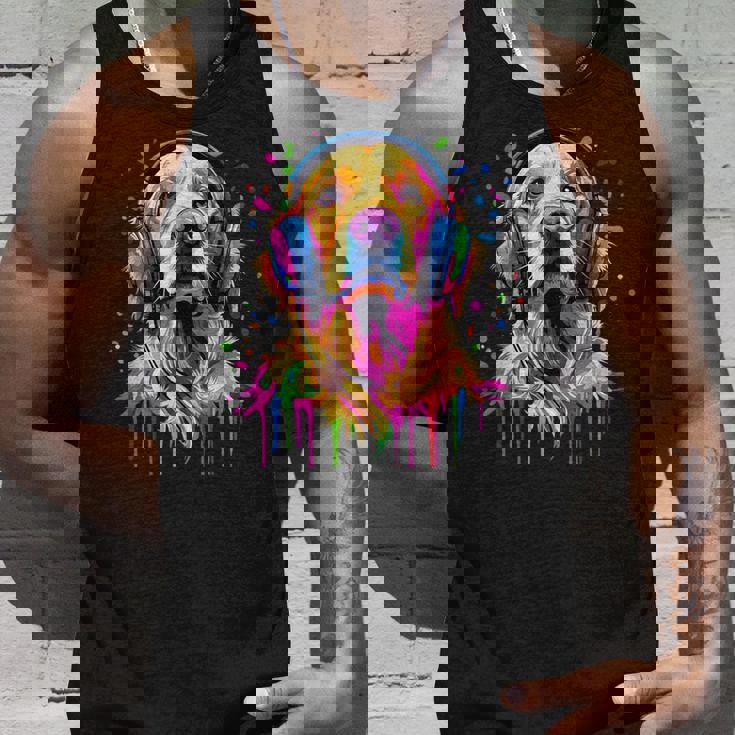 ゴールデンレトリバー 恋人 ポップアートカラー ファニー ゴールデンレトリバー タンクトップ 彼への贈り物