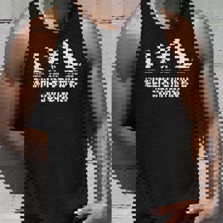 ゴールデンレトリバーオーナーのためのゴールデンレトリバーの進化 タンクトップ 彼への贈り物