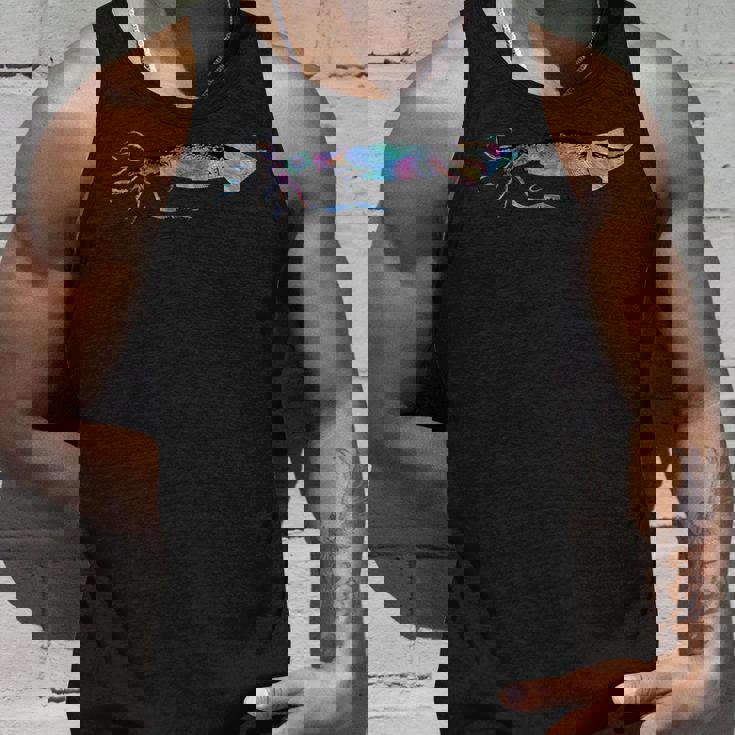 サイケデリック ジャイアントイカ カラフル 海 海の生き物 タンクトップ 彼への贈り物