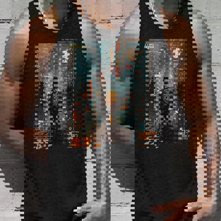 サイバーパンク の 都会 の 日本の ヴェイパーウェーブ の レトロ フューチャー タンクトップ 彼への贈り物