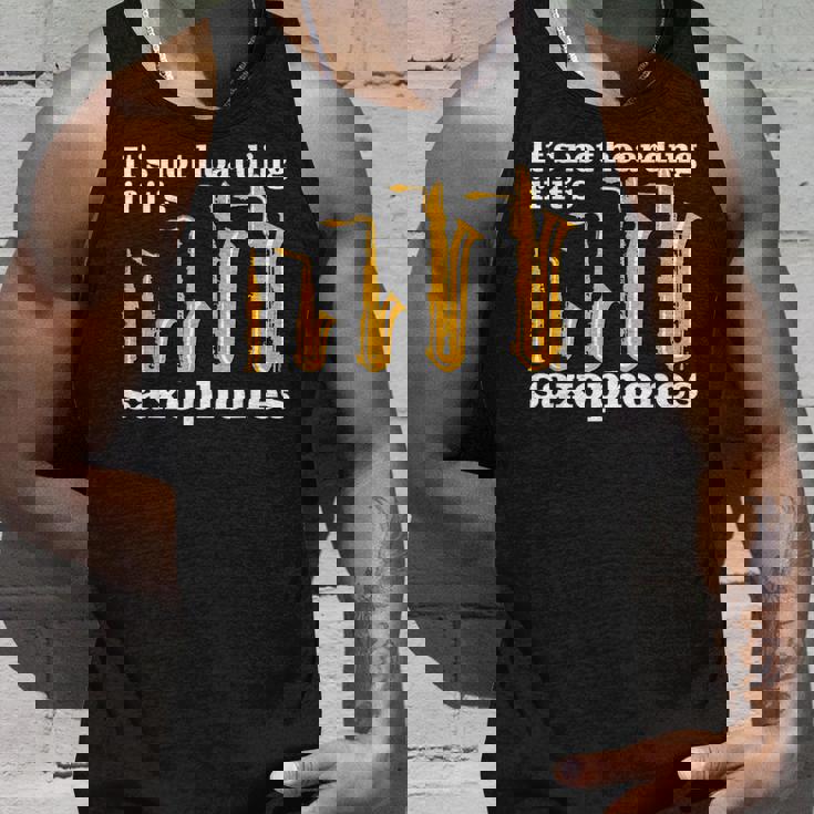 サックス奏者のための面白いサックスミームまたはサックスジョーク 「Axophone Joke 」 タンクトップ 彼への贈り物