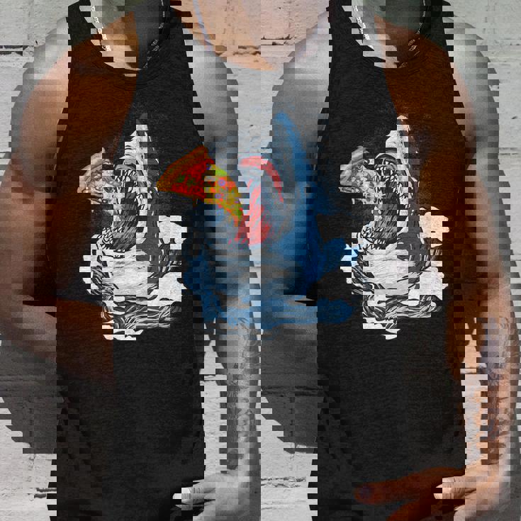 サメが食べるピザ サメグッズ ジョーズ タンクトップ 彼への贈り物