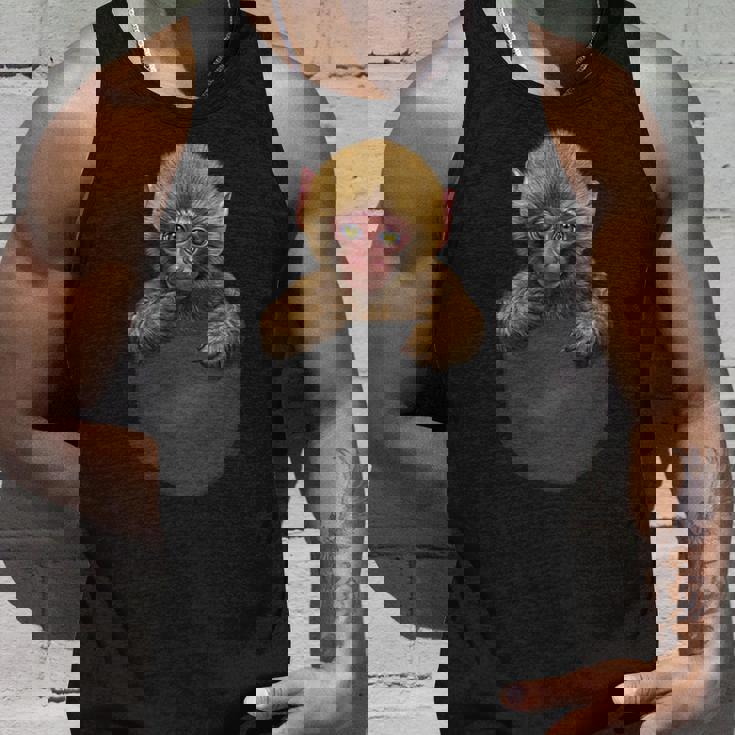 サル 猿 ニホンザル ポケット タンクトップ 彼への贈り物