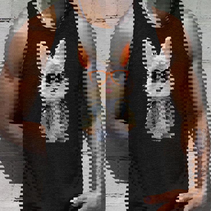 サングラスをかけたうさぎ 茶色のうさぎ かわいいうさぎ タンクトップ 彼への贈り物