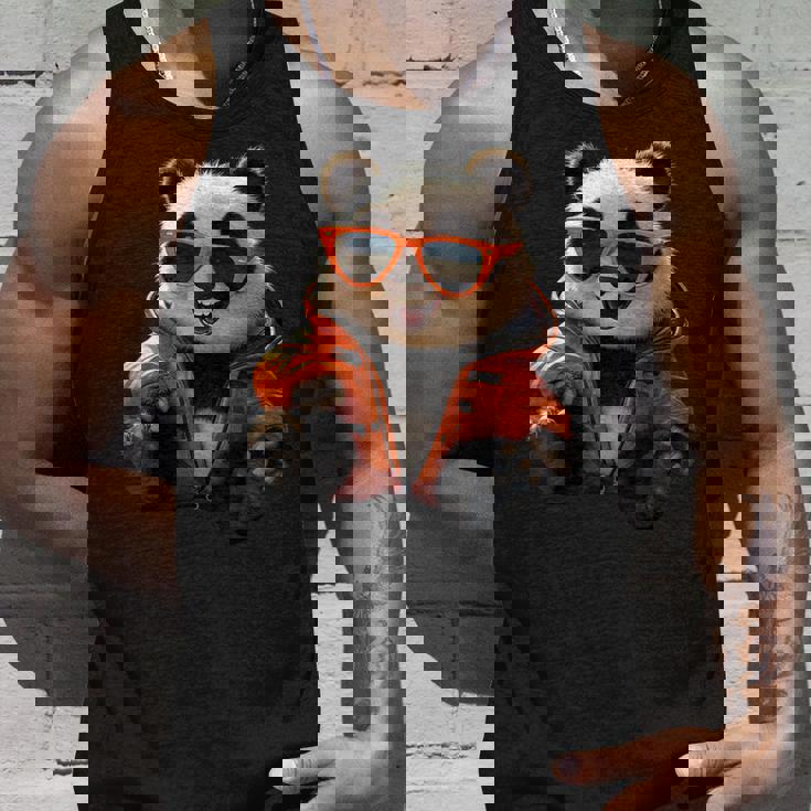 サングラスをかけたパンダベア動物の友人愛かわいいパンダベア タンクトップ 彼への贈り物