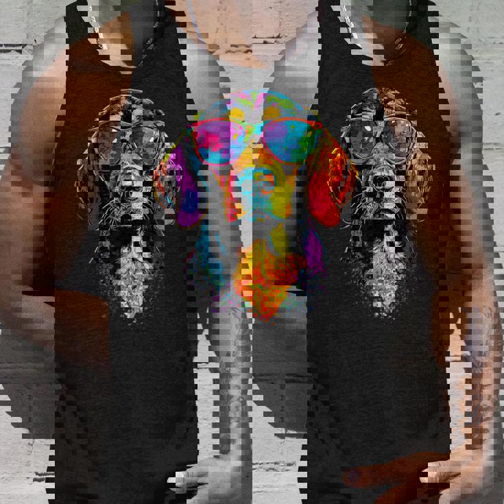 サングラスをかけたビーグル ビーグル子犬 かわいい イングリッシュビーグル タンクトップ 彼への贈り物