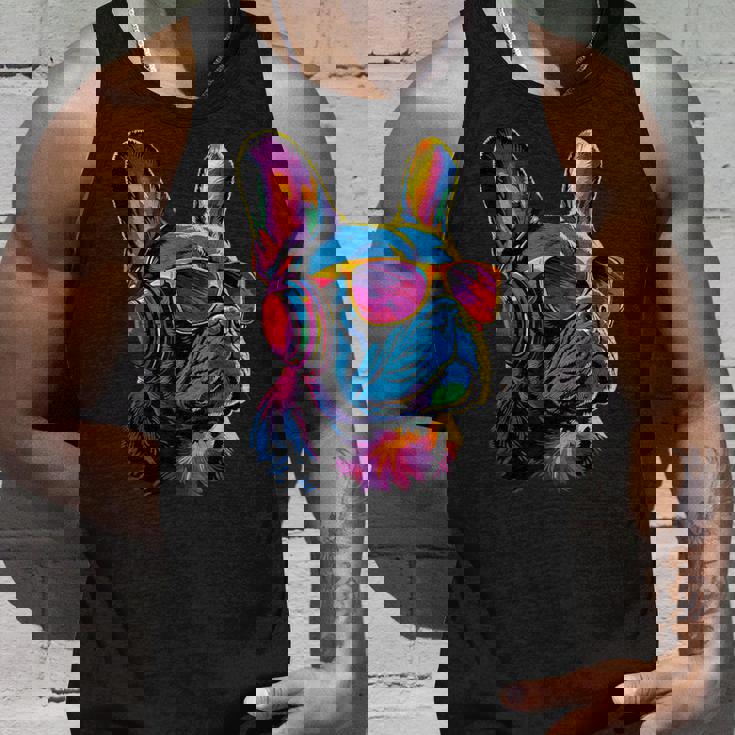 サングラスをかけたフレンチ・ブルドッグ ブルドッグ・マスティフ タンクトップ 彼への贈り物