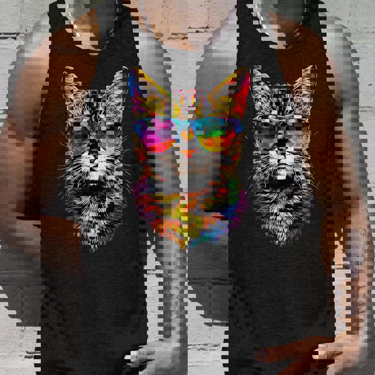 サングラスをかけたベンガル猫 レオパデット かわいいベンガル猫 タンクトップ 彼への贈り物