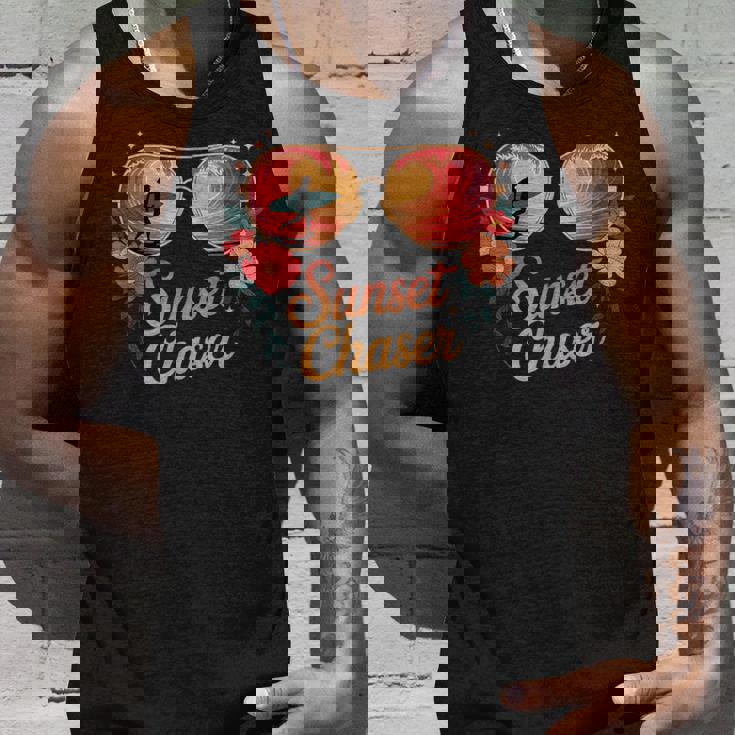 サンセット チェイサー サーフィン トロピカル バイブ タンクトップ 彼への贈り物