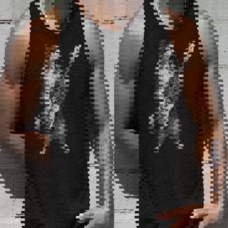 シェットランド・シープドッグ ベース・ギター ロックミュージック 犬好き タンクトップ 彼への贈り物