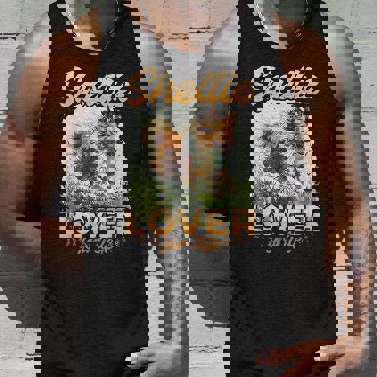 シェットランド・シープドッグ・ドッグ・シェルティー-シェルティ・ラヴァー・フォー・ライフ タンクトップ 彼への贈り物