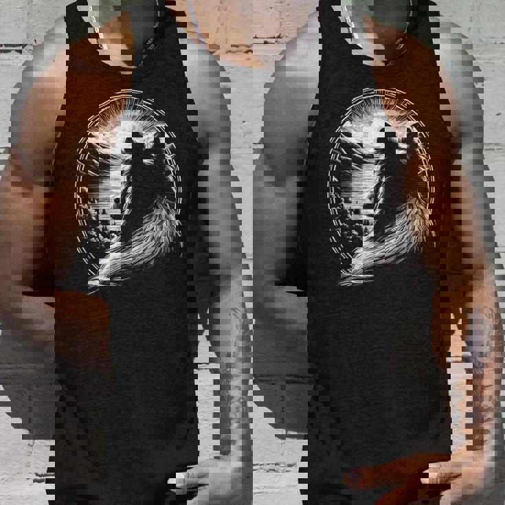 シェットランド・シープドッグ犬シーン シェルティ グラフィック アート デザイン タンクトップ 彼への贈り物