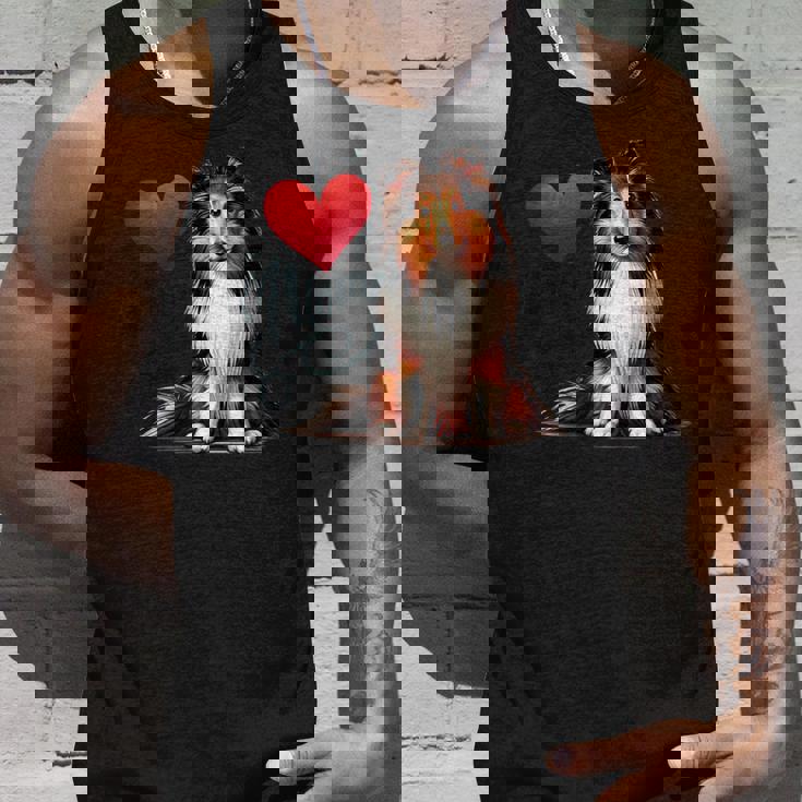 シェルティ・ドッグ・ママ、シェットランド・シープドッグ・ママ タンクトップ 彼への贈り物