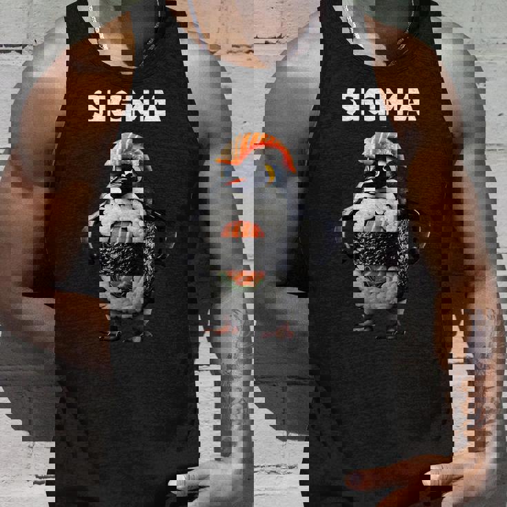 シグマ イタリアン ブレイン ミーム ペンギン 寿司 サーモン ユース キッズ タンクトップ 彼への贈り物