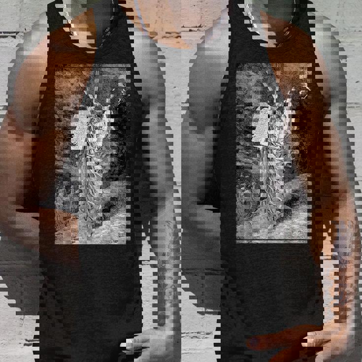 シナイ山から降りてくるモーゼ ギュスターヴ・ドーレ 聖書芸術 タンクトップ 彼への贈り物