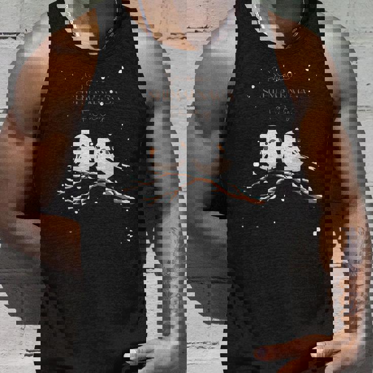 シマエナガ 雪の妖精 北海道 日本の野鳥 タンクトップ 彼への贈り物