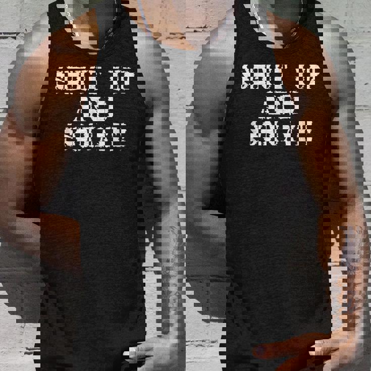 シャットアップしてスクワット。 タンクトップ 彼への贈り物