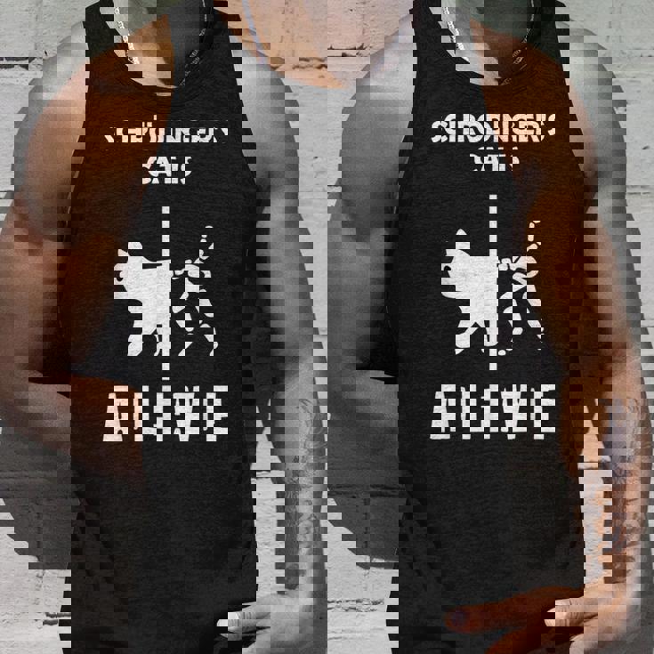 シュレディンガーの猫-死んで生きている-物理オタク タンクトップ 彼への贈り物