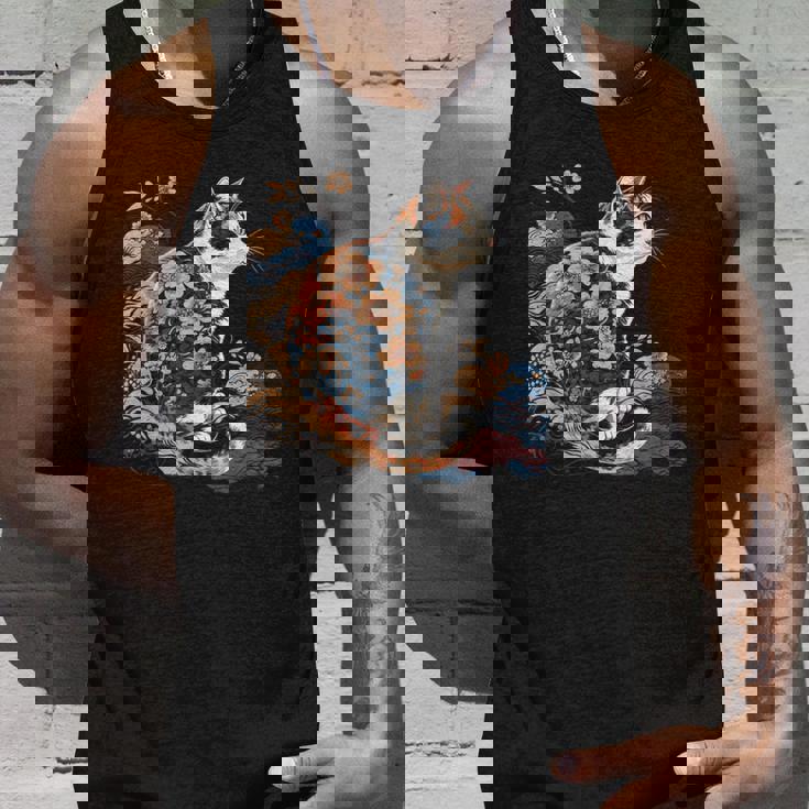 シュールレアリズム 日本画 三毛猫 タンクトップ 彼への贈り物