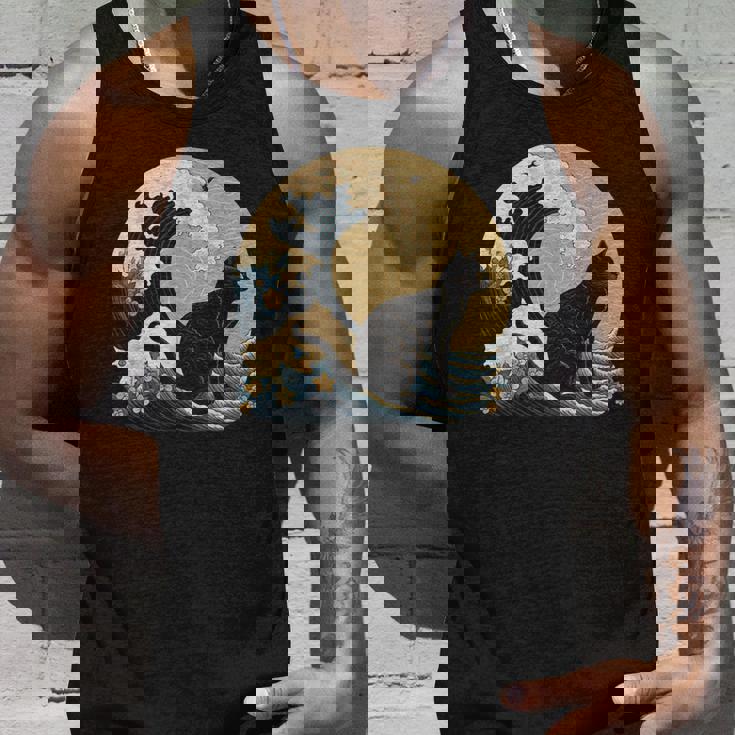 シュールレアリズム 日本画 黒猫 タンクトップ 彼への贈り物