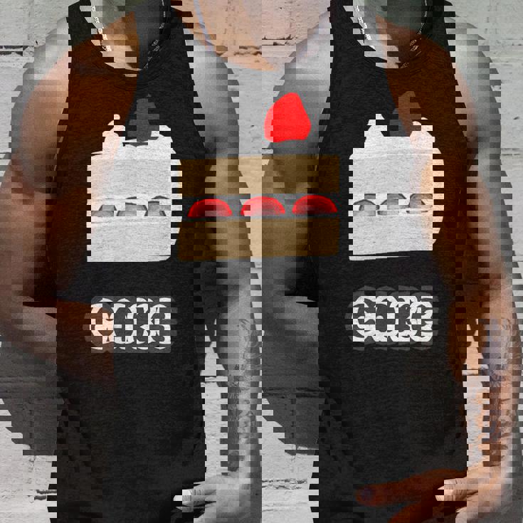 ショートケーキ『スイーツ ポップ』苺 イチゴのケーキ お菓子 おやつ 面白い かわいい タンクトップ 彼への贈り物