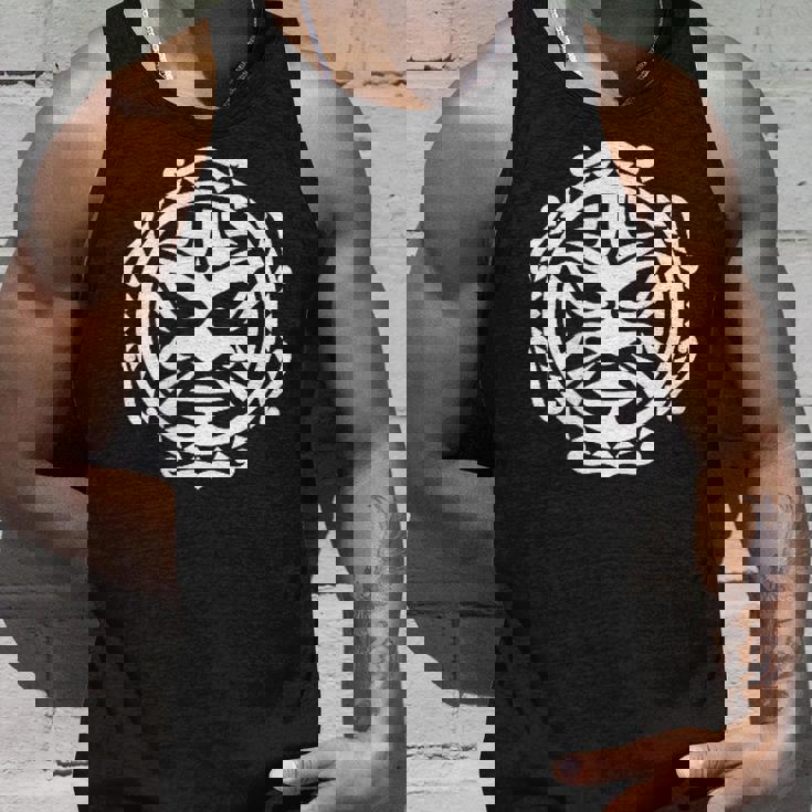 シンボル ハカ マスク カルチャー マオリ族 ニュージーランド タンクトップ 彼への贈り物