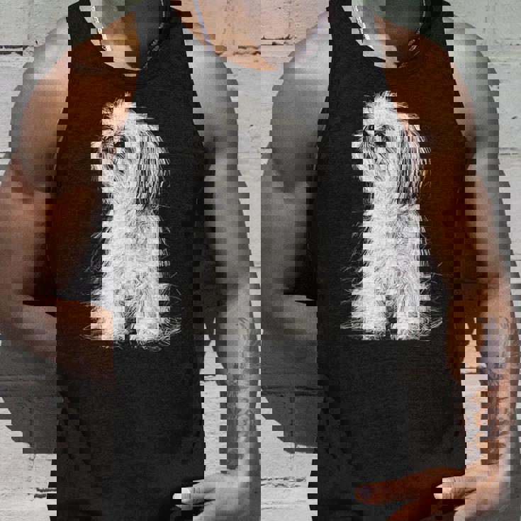 シーズー 犬 グラフィック ペット イラスト シーズー タンクトップ 彼への贈り物