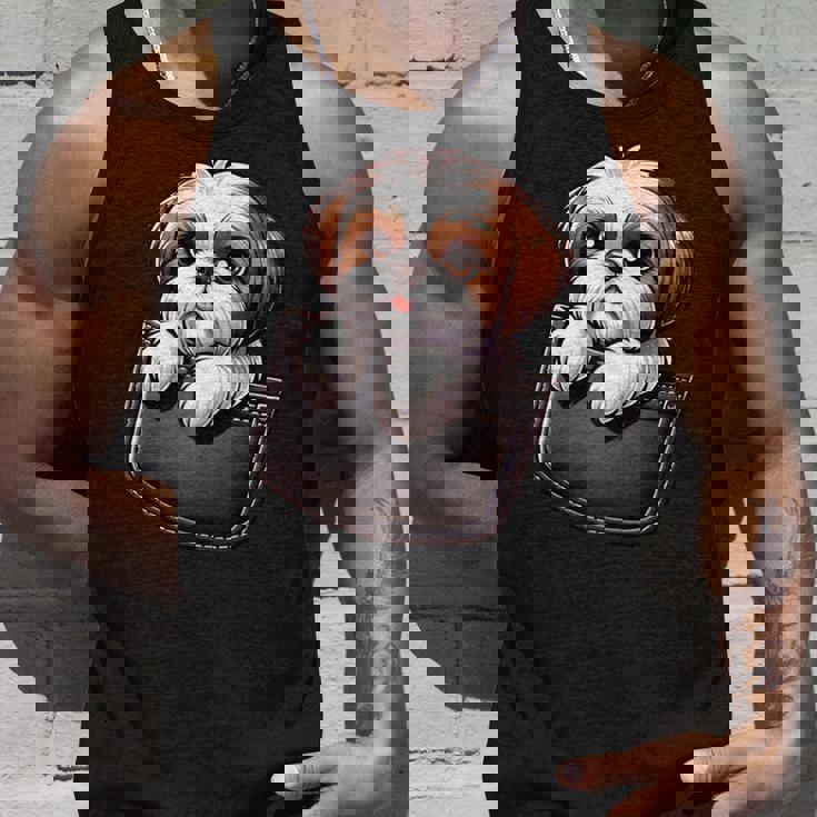 シーズーインポケット シーズー犬好き タンクトップ 彼への贈り物