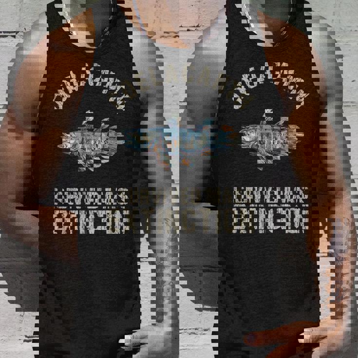 シーラカンス深層水化石絶滅サバイバーシーラカンス。 タンクトップ 彼への贈り物