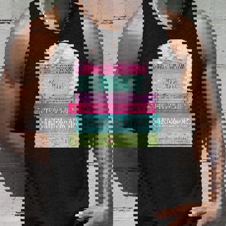 ジェーンオースティン 本 スタック おもしろ文学 タンクトップ 彼への贈り物