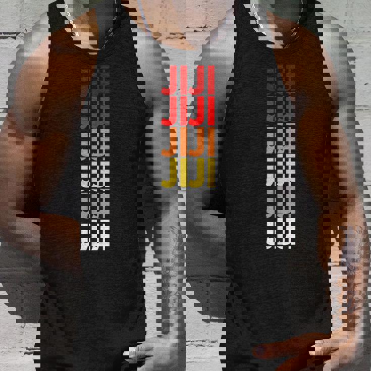 ジジのおじいちゃんが日本語でジジにちなんだカラフルな名前 タンクトップ 彼への贈り物