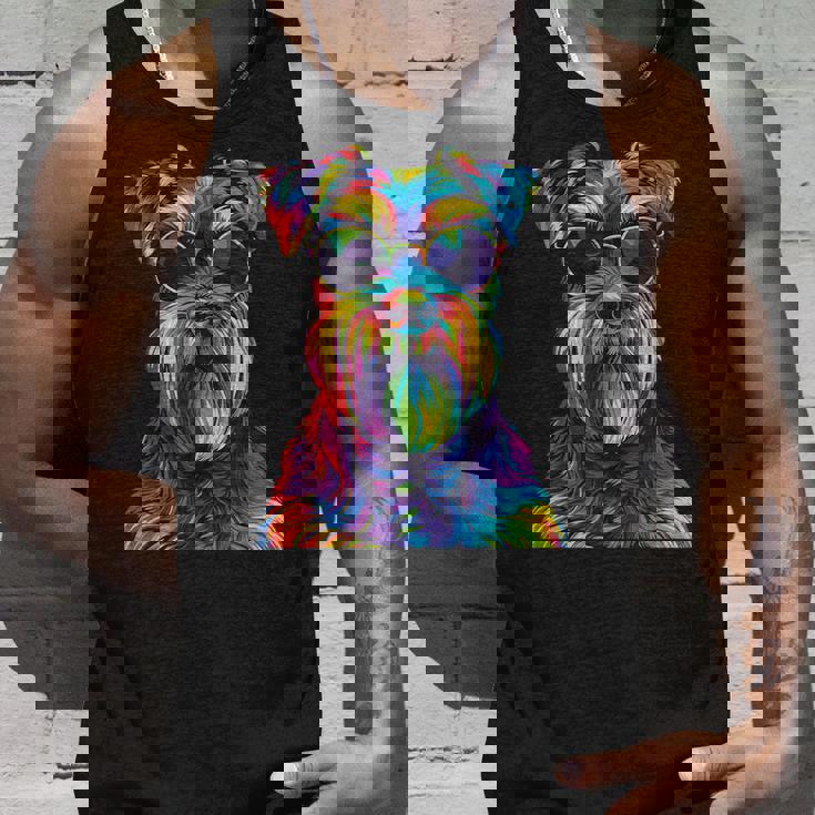 ジャイアントシュナウザー愛好家 ポップアート 面白い ジャイアントシュナウザー 犬 タンクトップ 彼への贈り物